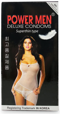 Powermen SuperThin 12 Pack Ultra Thin Natural Rubber Condoms