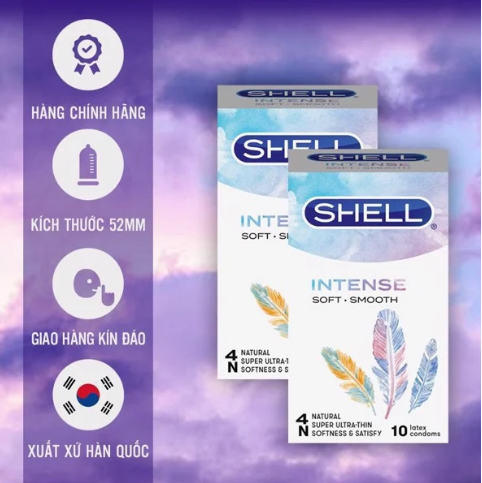 Shell Intense 10s Super Thin Korean Condom Reliable Protection
