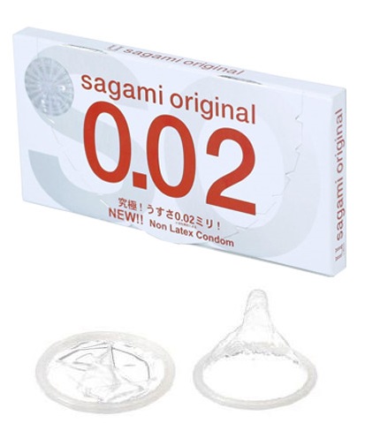 Sagami Original 0.02 Ultra Thin Japanese Condoms 2pcs
