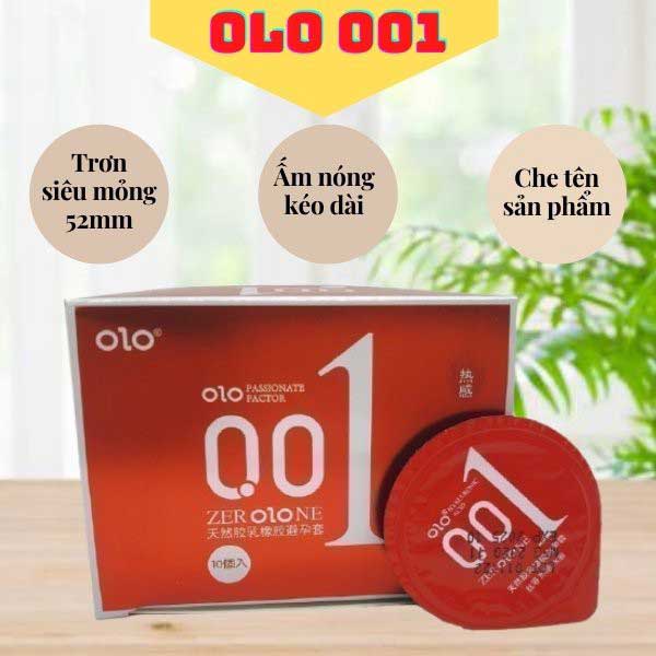 Bao cao su Olo đỏ siêu mỏng bảo vệ an toàn kích thích cực đỉnh