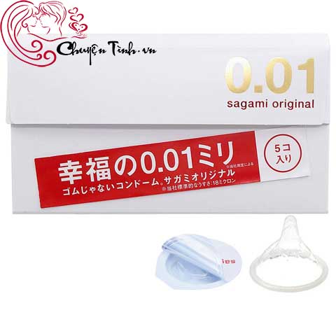Bao Cao Su Sagami Original 0.01 Siêu Mỏng Siêu Trơn Nhật Bản 