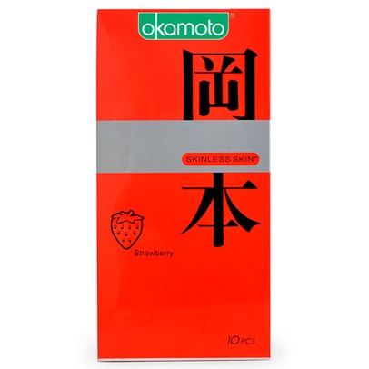 Bao cao su Okamoto hương dâu Strawberry siêu mỏng kích thích 