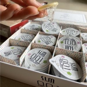 Slim SLIM 001 Premium Ultra-Thin Latex Condom 100-Pack