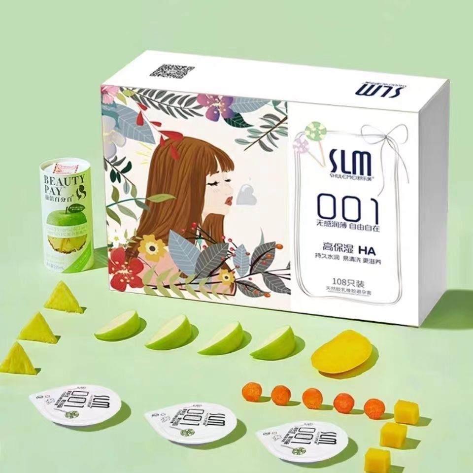 Slim SLIM 001 Premium Ultra-Thin Latex Condom 100-Pack