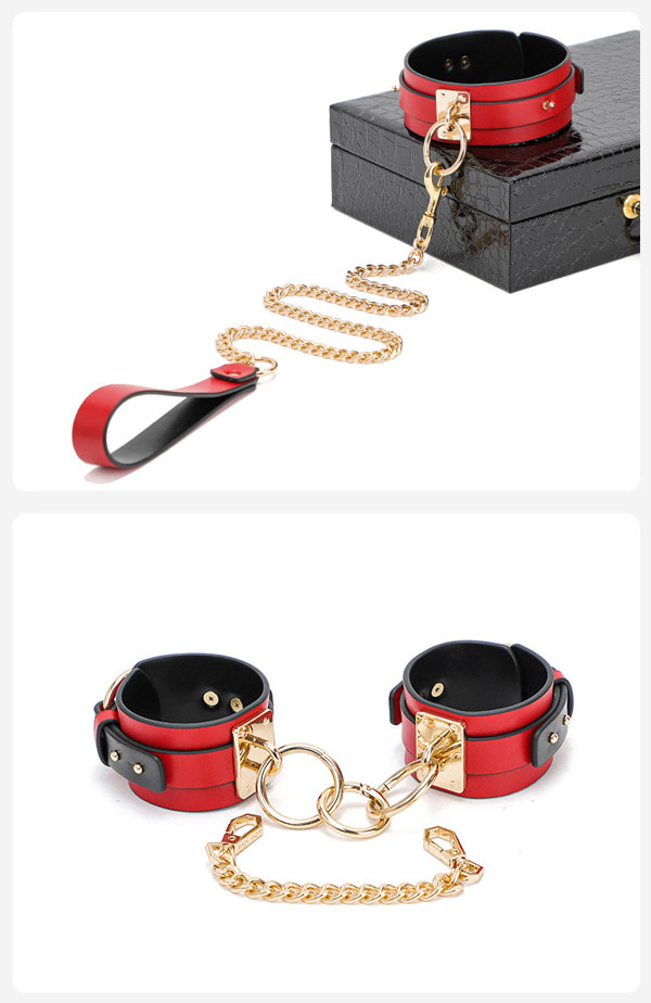 Bộ Đồ Chơi BDSM 8 Món Da Cao Cấp Kích Thích Đam Mê