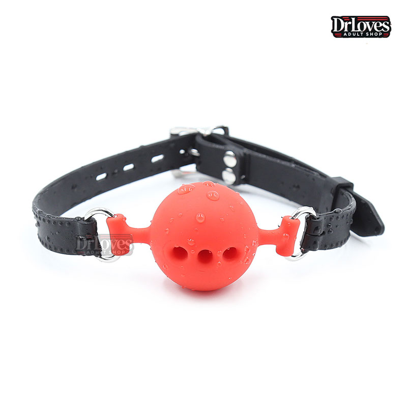 Bóng Khóa Miệng Ball Gag Dây Da Kích Thích Đa Tư Thế