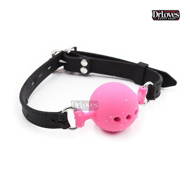 Bóng Khóa Miệng Ball Gag Dây Da Kích Thích Đa Tư Thế