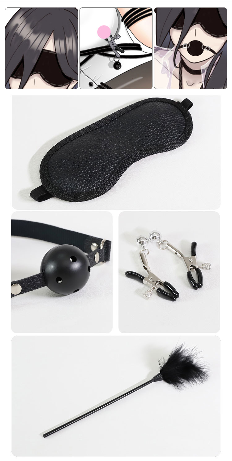 Bộ Dụng Cụ BDSM JIUAI 11 Món Da Sang Trọng Kích Thích Đam Mê