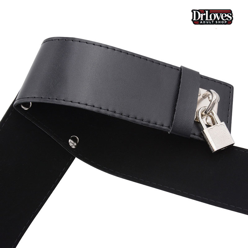 Đai da trói tay SM hình cánh bướm sang trọng tạo trải nghiệm bạo dâm