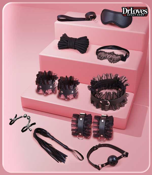 Bộ dụng cụ BDSM cô hầu gái sang trọng tăng khoái cảm đôi lứa