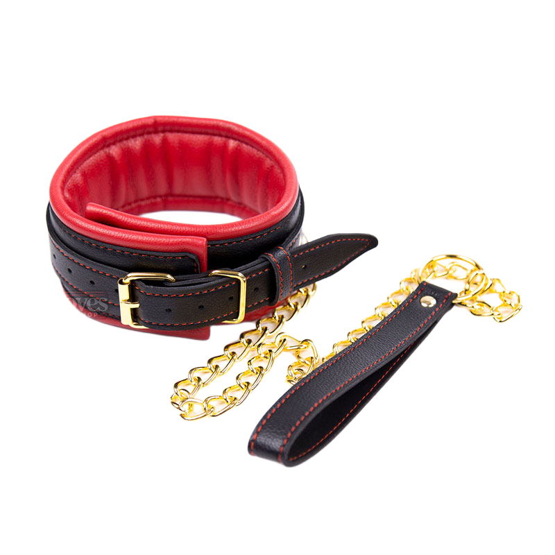 Bộ BDSM đai xích trói cổ đệm mút siêu mềm kích thích đôi 
