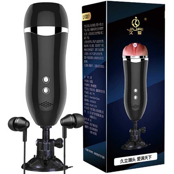 Âm đạo giả gắn tường JIUAI rung rên tai nghe cao cấp đa chế độ 