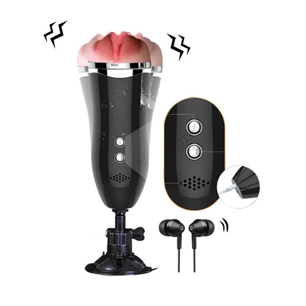 Âm Đạo Giả Gắn Tường JIUAI Rung Rên Tai Nghe Tự Nhiên