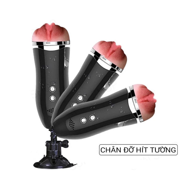 Âm Đạo Giả Gắn Tường JIUAI Rung Rên Tai Nghe Tự Nhiên