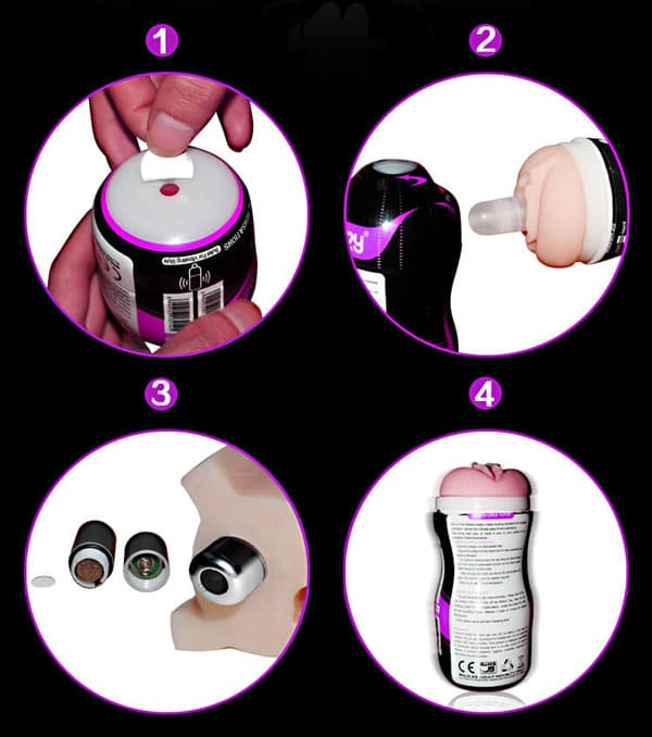 Cốc Âm Đạo Giả LoveToy Rung Mạnh Chống Nước Siêu Thật