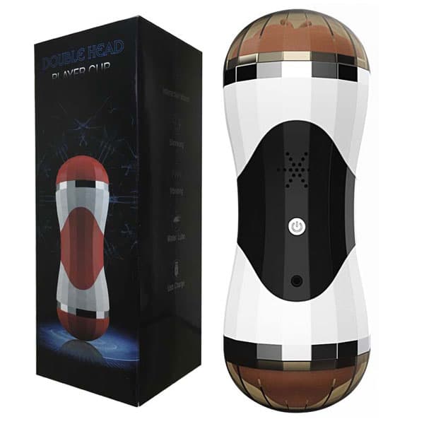 Cốc âm đạo giả Double Head hai đầu rung rên tai nghe silicone cao cấp 