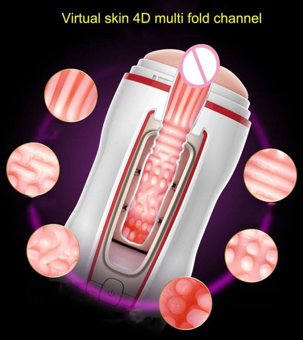 Leten Vagina Cup 4D Âm Đạo Giả 7 Chế Độ Bú Mút Tự Động Nhật Bản