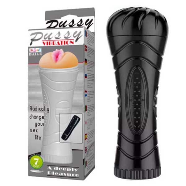 Âm đạo giả Fleslight Pussy rung đa chế độ silicon đàn hồi cao 