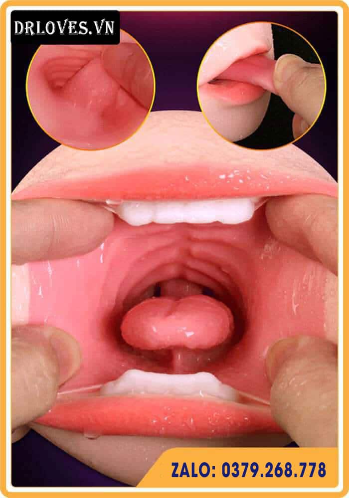 Âm Đạo Giả 2 Đầu JIUAI Rung Mạnh Tai Nghe Tặng Pin