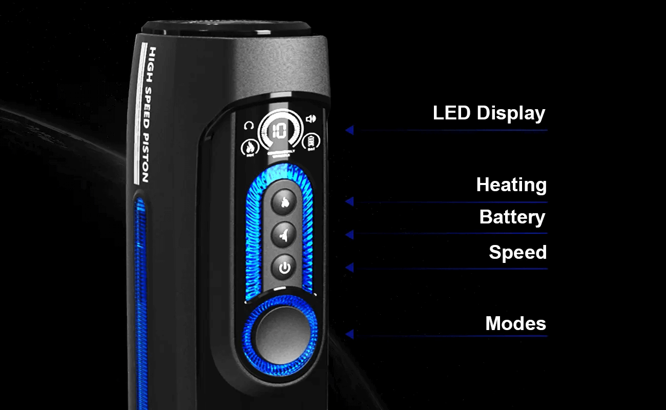 Máy thủ dâm Leten X9-IV bú mút rung tỏa nhiệt, chống nước