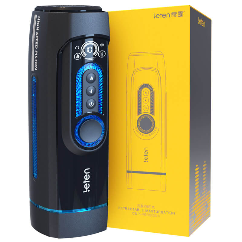 Máy thủ dâm Leten X9-IV thụt bú mút rên nhiệt sạc pin 