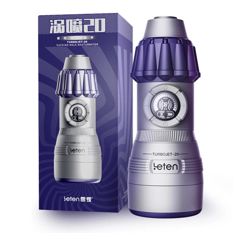 Máy thủ dâm Leten Turbojet-20 10 chế độ co bóp rung màn hình 