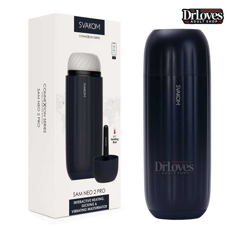 Máy thủ dâm Svakom Sam Neo 2 Pro rung hút sưởi ấm kết nối app 