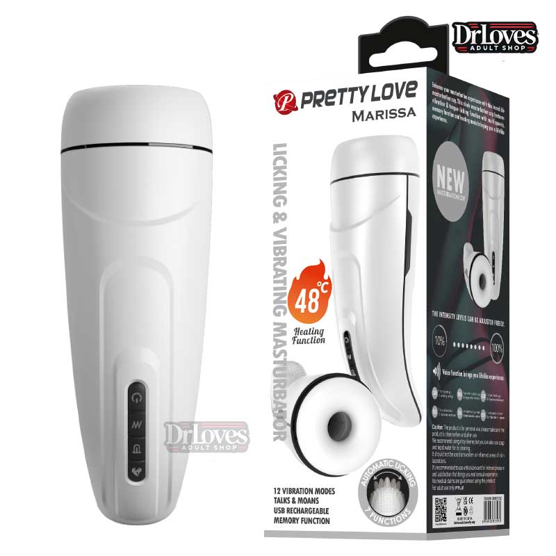 Máy Thủ Dâm PrettyLove Marissa Rung Liếm Sưởi Ấm 12 Chế Độ 