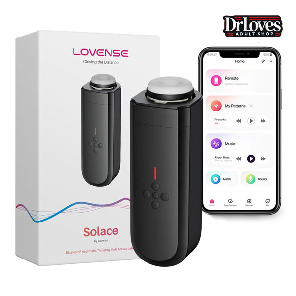 Máy Thủ Dâm Lovense Solace Điều Khiển Smartphone Rung Mạnh Ấm Áp 