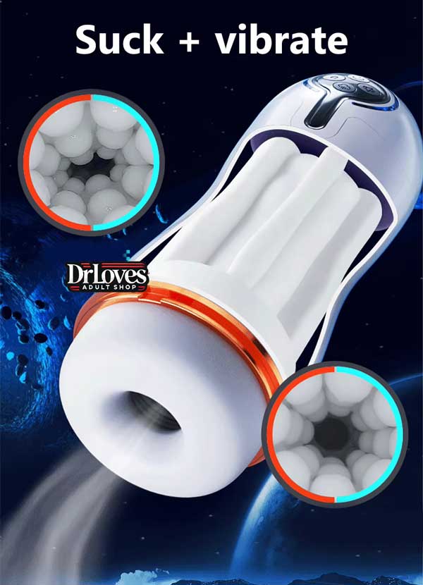 Máy Thủ Dâm DEEPU Rung Hút Tỏa Nhiệt 10 Chế Độ, Sạc Pin