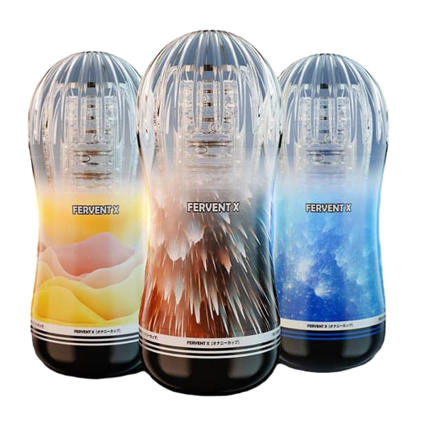 Cốc Âm Đạo Giả Fervent X Gai Bi Silicon Trong Suốt Kích Thích 