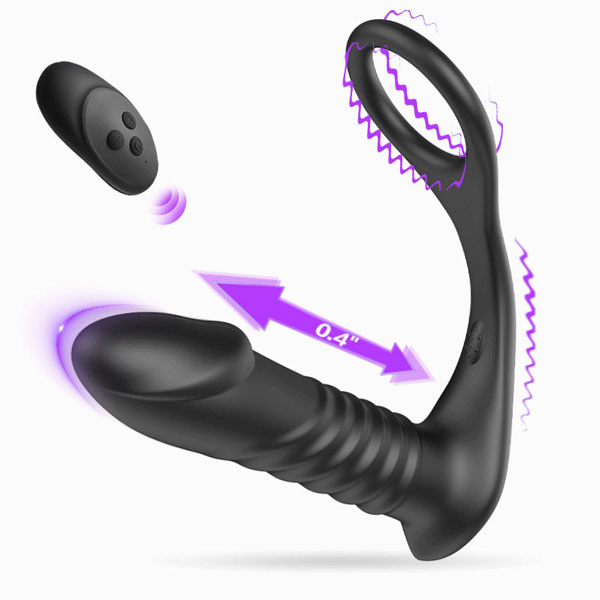 Máy rung thụt massage kích thích hậu môn điều khiển từ xa không dây