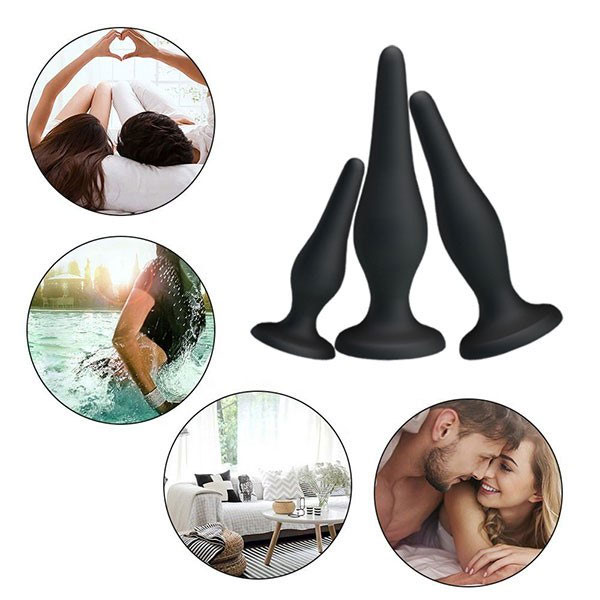 Bộ 3 Phích Cắm Hậu Môn Silicon Pretty Love Mini Kích Thích Tối Đa