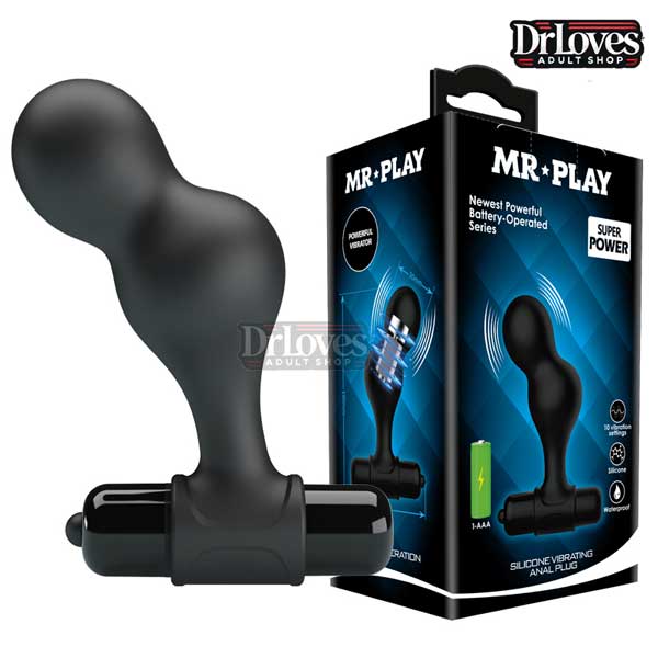 Nút Chặn Hậu Môn Mr Play Silicon 10 Tần Số Rung Cao Cấp