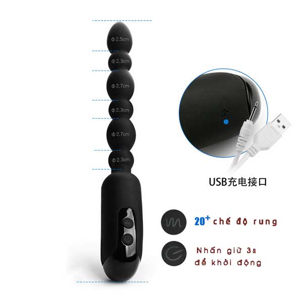 Máy Rung Hậu Môn Yunman 20 Chế Độ Kích Thích Sung Sướng