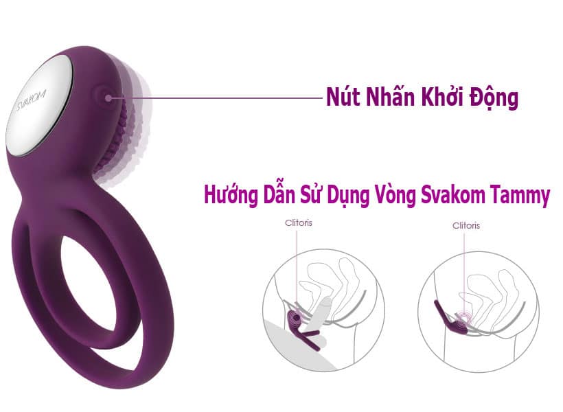 Vòng Rung Svakom Tammy 5 Chế Độ Siêu Bền Tăng Cảm Giác Phê