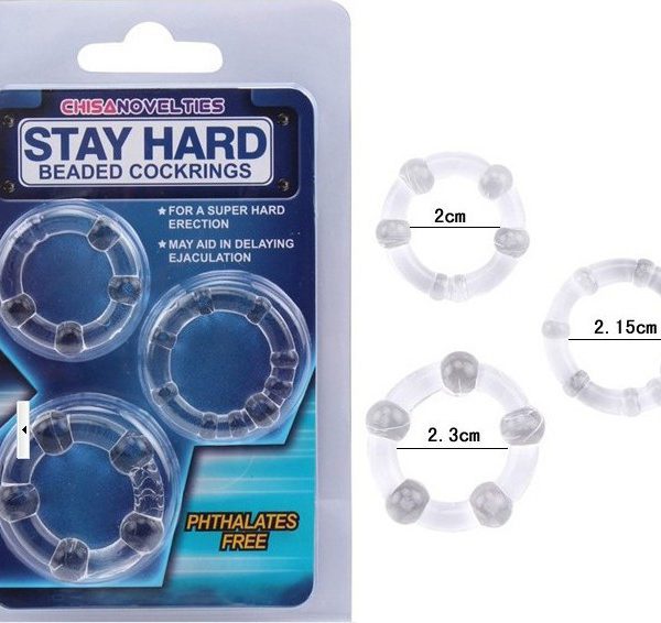 Bộ 3 Vòng Đeo Silicon Stay Hard tăng cường bền bỉ lâu dài
