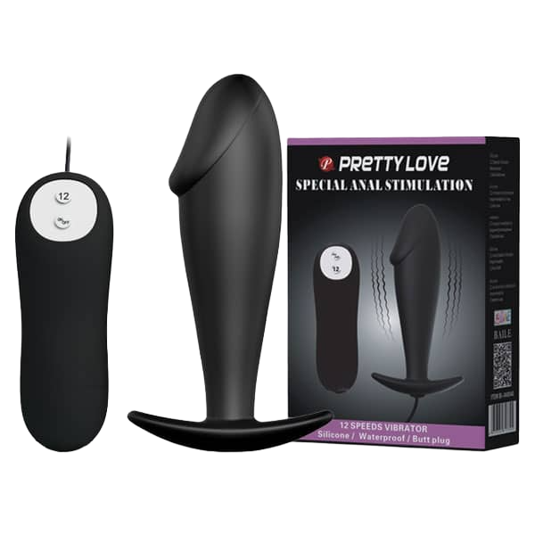 Trứng rung PrettyLove 2in1 điểm G hậu môn 12 chế độ điều khiển từ xa 