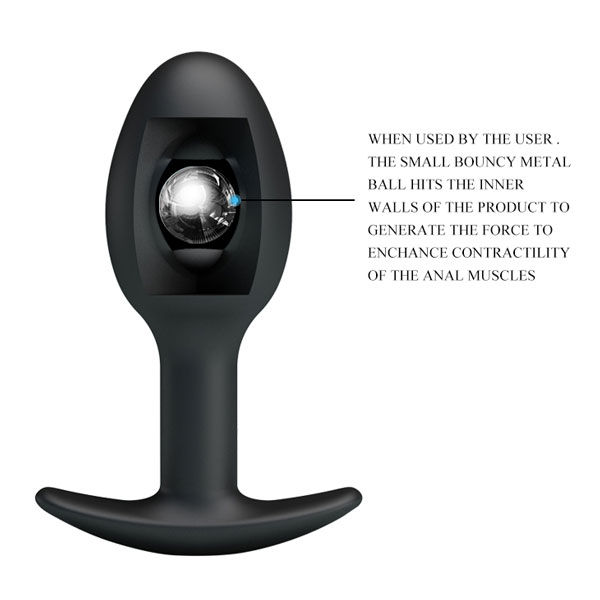 Phích Hậu Môn PrettyLove 1 Bóng Silicon Mềm Dịu Kích Thích Đê Mê