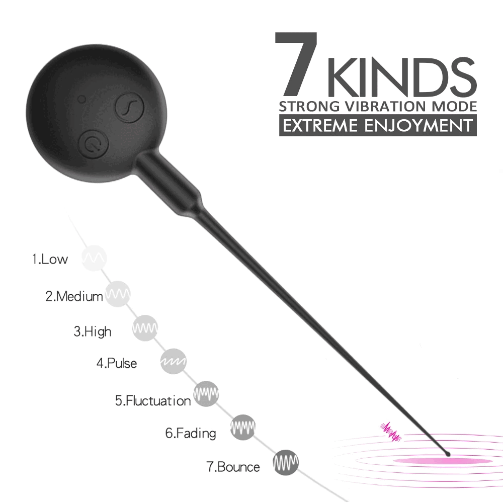 JOKER Horse Eye Sounding rung niệu đạo 7 chế độ kích thích