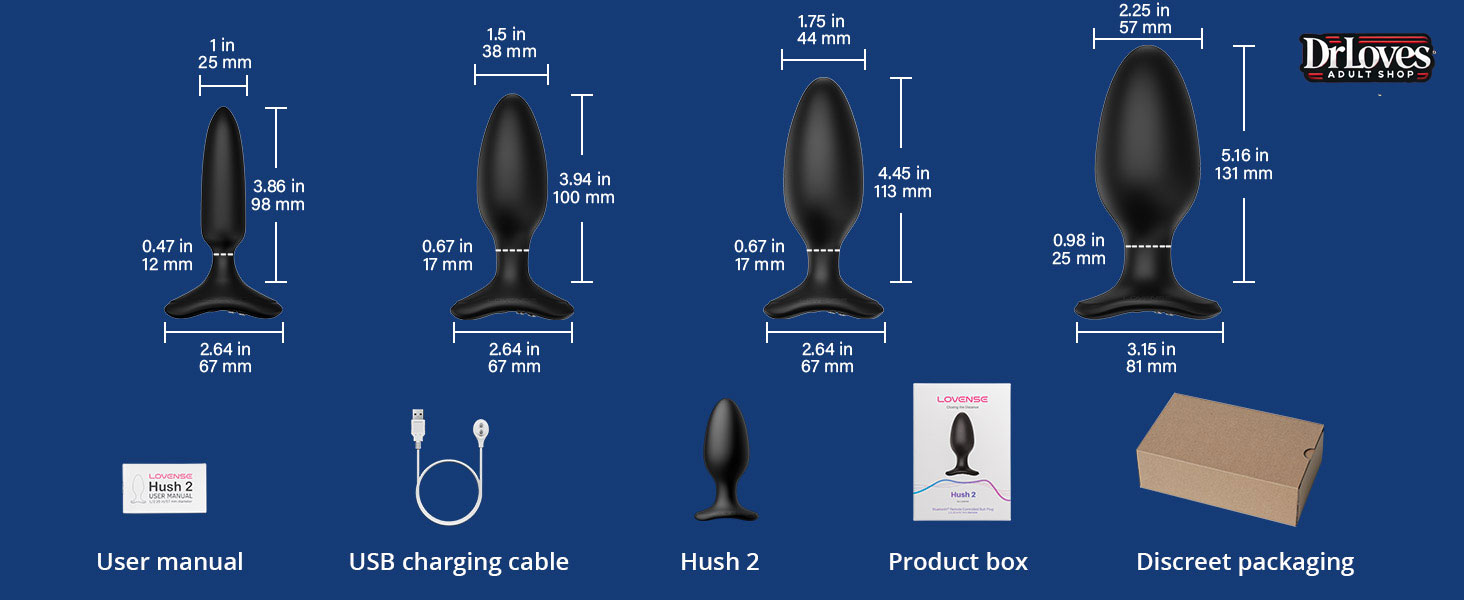 Máy Rung Hậu Môn Lovense Hush 2 App Điều Khiển Kích Thích Mạnh Mẽ