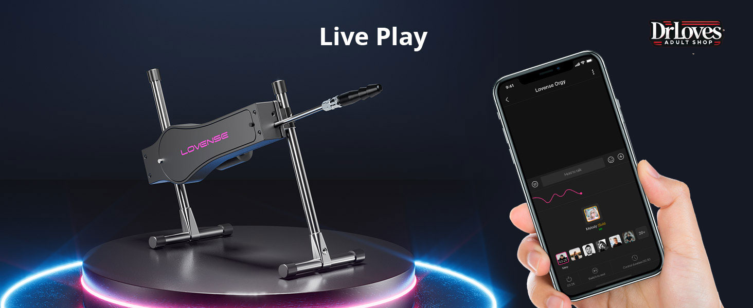 Súng Lovense Sex Machine 2 đầu điều khiển app đa chế độ rung