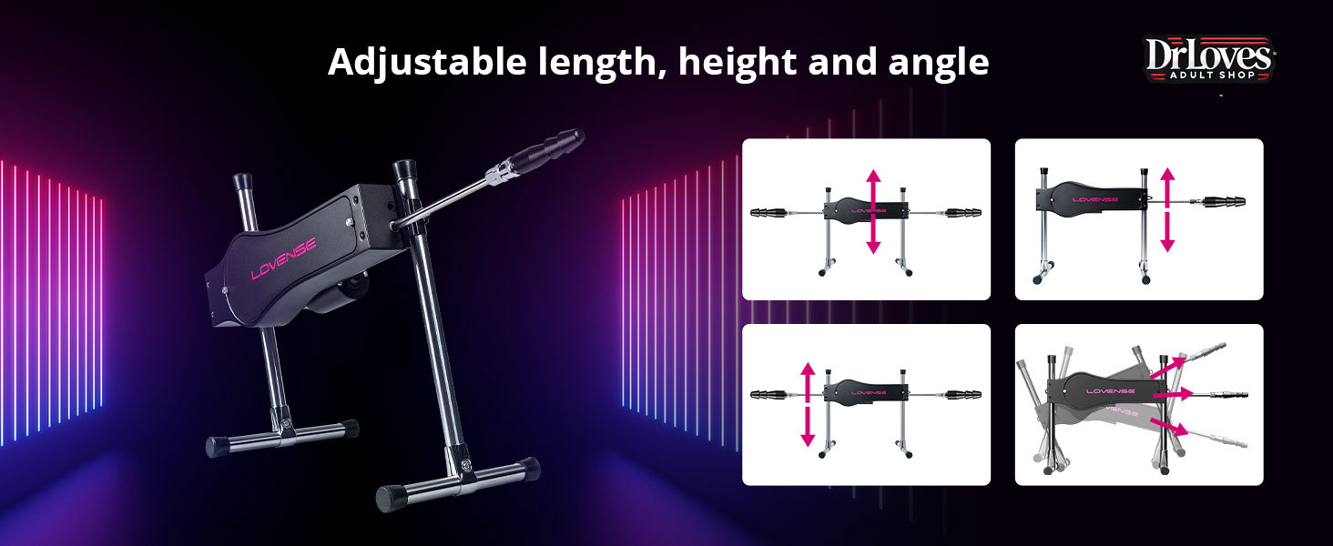 Súng Lovense Sex Machine 2 đầu điều khiển app đa chế độ rung