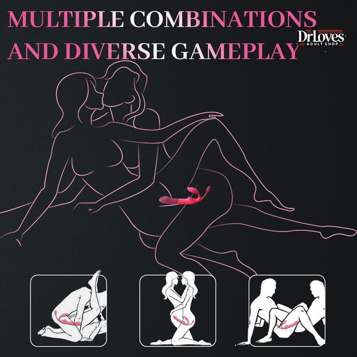 Dương vật giả Wild Lily 3in1 rung thụt remote điều khiển từ xa