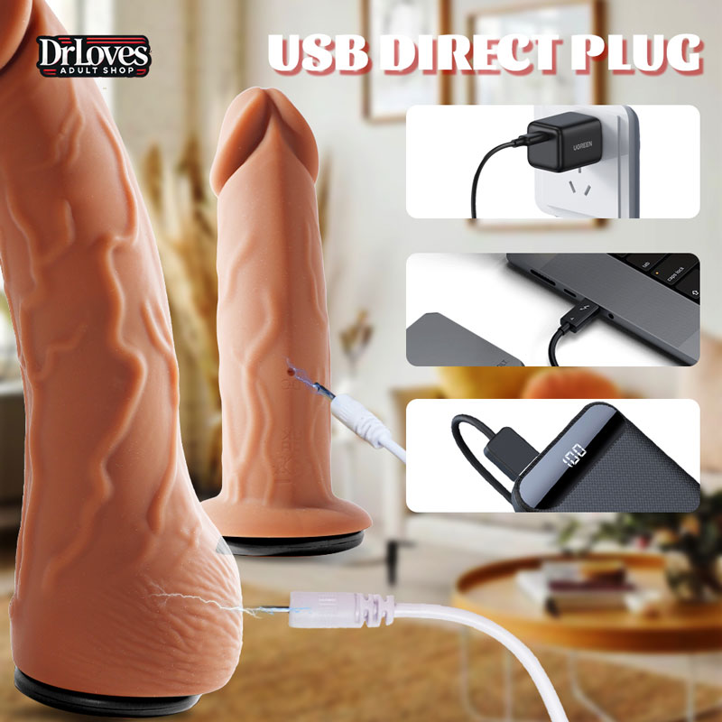 Dương vật giả 2 đầu Yeain có đai đeo rung chống nước