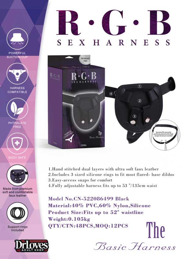 Đai đeo dương vật Chisa RGB The Basic Harness silicon co dãn chống tuột bền