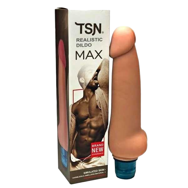 Dương vật giả TSN Max Label cầm tay nhiều tần số rung mềm mại 