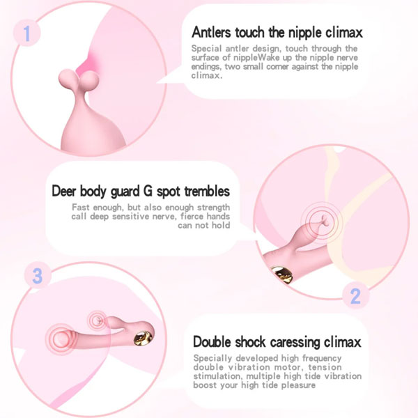 Máy Rung LILO 2 Nhánh Chống Nước Kích Thích Gật Gù Mạnh