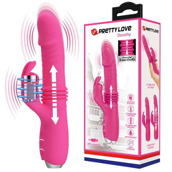 Dương Vật Giả PrettyLove Dorothy Rung Thụt Có Nhánh Đa Chế Độ