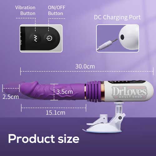 Dương vật giả Megan rung thụt đa chế độ cao cấp, kích thích mạnh